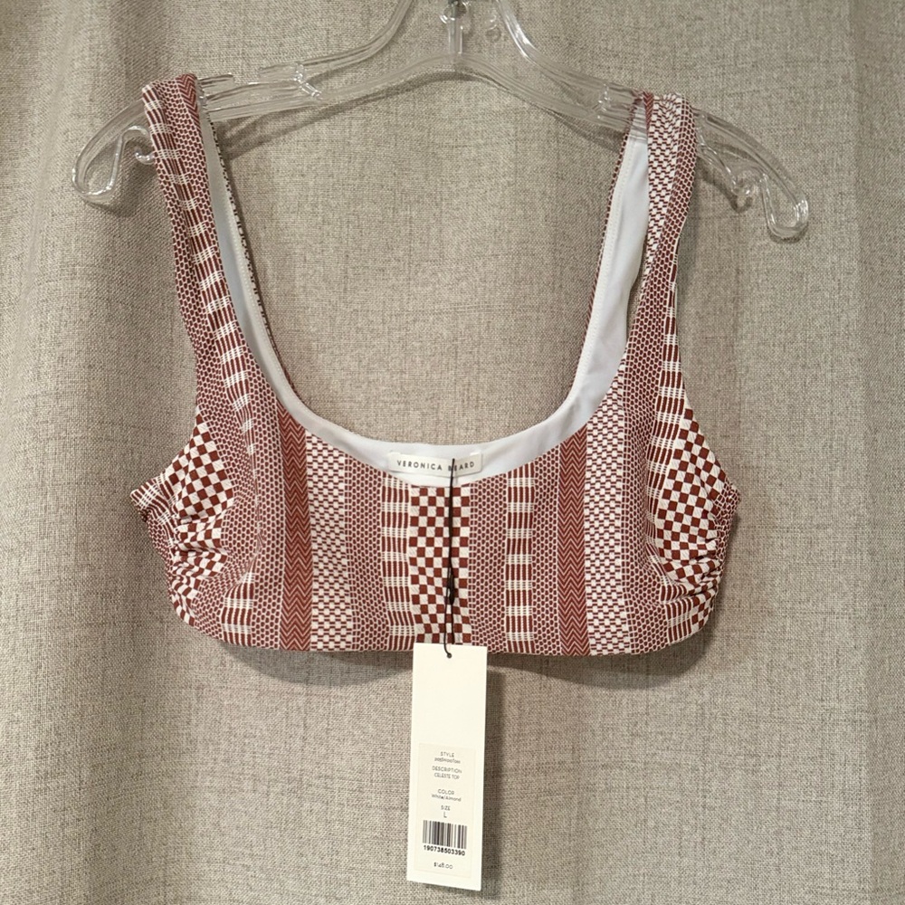 Veronica Beard NWT Celeste Geometrical Printed Bikini Bottom | L